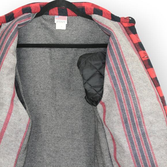 POINTER BRAND LC KING Small Barn Chore Blanket-Lined Flannel JacShirt USA - Picture 7 of 15